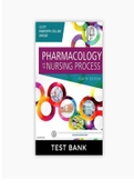 TEST BANK Pharmacology and the Nursing Process 8th Edition Linda Lane Lilley, Shelly Rainforth Colli
