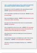 USPA A LICENSE EXAM 2024-2025 &vert;ACTUAL COMPLETE QUESTIONS  AND CORRECT ANSWERS &lpar;VERIFIED ANSWERS &rpar; A GRADE