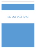 NSG 6435 Week 4 Quiz.