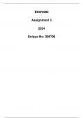 BSW4806 Assignment 3 &lpar;399706&rpar; 2024
