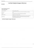 Certified Floodplain Manager &lpar;CFM&rpar; Exam QUESTIONS WITH COMPLETE ANSWERS ALREAD