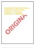 Exam &lpar;elaborations&rpar; Probation Officer
