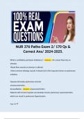 NUR 376 Patho Exam 2&sol; 170 Qs & Correct Ans&sol; 2024-2025&period; 