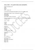 WGU C955 &ndash; PA QUESTIONS AND ANSWERS