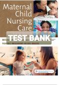 TEST BANK FOR MATERNAL CHILD NURSING CARE BY PERRY 6TH EDITION&comma; All Chapters Covered &semi; Graded A&plus;