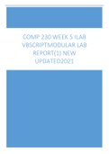 COMP 230 Week 5 iLab VBScript Modular Lab Report(1) new updated 2021