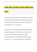 NURS 3661 EXAM 2 STUDY GUIDE Fall 2024&period;pdf