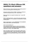 PL Block Test &lpar;EBOLC&rpar; test questions and answers 2024
