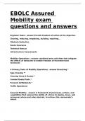 EBOLC Assured Mobility exam questions and answers