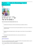 Sophia &lowbar;&lowbar; Intro to Sociology Unit 4 Milestone 4&period;