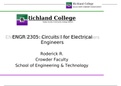 ENGR 2305: Circuits I for Electrical Engineers