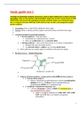 BIOL 3362 - Exam 2 Study Guide (Biochemistry, DNA).