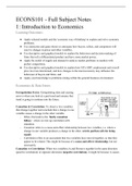 ECONS101 Full Subject Notes