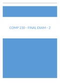 COMP 230 - Final Exam - 2.