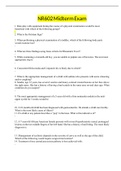 NR 602 Midterm Exam &ndash; Question and Answers