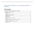Bundel met begrippenlijst en samenvatting BOS (basis van onderzoeksmethoden en statistiek)