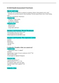 N 3340 Health Assessment Final Exam & STUDY GUIDE