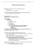 NURS 2092 Health Assessment Exam 1 & STUDY GUIDE
