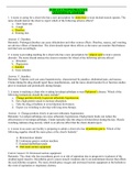 NURS 431 CNS&sol;PNS PRACTICE QUESTIONS & ANSWERS