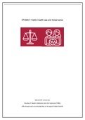 EPH4017: Public Health Law and Governance - summary