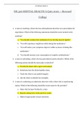 NR 326 MENTAL HEALTH A Quiz 2020 &rpar;