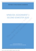 MNB1501 ASSIGNMENT 1 SECOND SEMESTER 2020