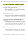 vSim Health Assessment Case 9&colon; Edith Jacobson