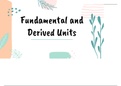 Fundamental and derived units