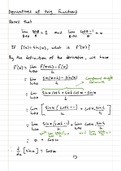 Derivatives Of Trig Functions summary