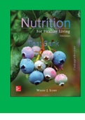 Nutrition For Healthy Living 5th Edition By Wendy Schiff Test Bank With Rationale