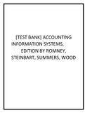Test Bank for Accounting Information Systems 14th Edition Marshall B&period; Romney&comma; Paul J&period; Steinbart