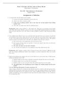Eco 108 - Introduction to Economics - Assignment 4