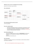 Samenvatting cost en management accounting opbouw cursus