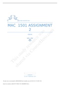 MAC 1501 ASSIGNMENT 2