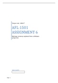 AFL:1501 ASSIGNMENT 6
