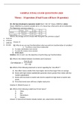 MGT 6203 FINAL EXAM_MGT 6203 SAMPLE FINAL EXAM Questions and Answers 2020