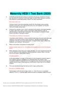 Maternity HESI 1,2 Test Bank (Summer 2020) _Questions, Answers & Rationale, A+ Guide_.png