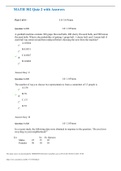 MATH 302 Quiz 2 – Question and Answers Set 1