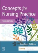 Concepts for Nursing Practice 3rd Edition by Jean Foret Giddens TEST BANK 