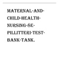 Exam (elaborations) BE 240  Maternal and Child Health Nursing, ISBN: 9781469833224