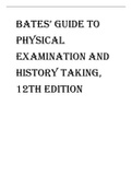 Exam (elaborations) ECON HAUU 645  Bates' Guide to Physical Examination and History Taking, ISBN: 9781469893419