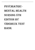 Exam (elaborations) NURS 100  Psychiatric Mental Health Nursing Intern, ISBN: 9781496360915