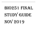 Exam (elaborations)  BIOS 251  Final Study Guide nov 2019