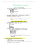  NR509 / NR 509 Midterm Exam Study Guide: Advanced Physical Assessment - Chamberlain