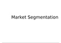 Market sdegmentation (IGSCE)