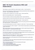 NSC 101 Exam1&comma;Questions With well Elaborations