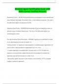 Devoted Agent Certification Exam with 100&percnt; Correct Verified Answers
