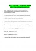 DSN S 131 EXAM 1 &vert;Questions Solved 100&percnt; Correct&vert; Verified Answers