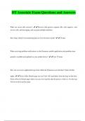 DT Associate Exam Questions and Answers