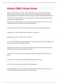 Illinois CWEL Study Guide Updated 2024&sol;2025 Verified 100&percnt;